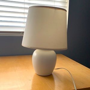 White lamp and shade